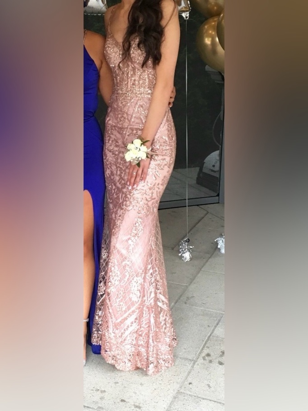 Ellie Wilde Rose Gold Dress